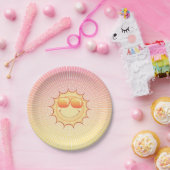 Cute Sunset Papieren Bordje (Feest)