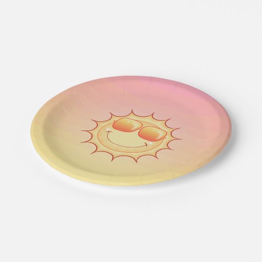 Cute Sunset Papieren Bordje (Gekanteld)