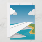 Cute Sunshade Pilot en Airplane Baby shower Kaart (Achterkant)