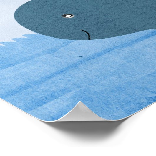 Cute Sunshine Alphabet Whale Baby Nursery Print (Hoek)