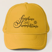 Cute sunshine and summertime unisex trucker pet (Voorkant)