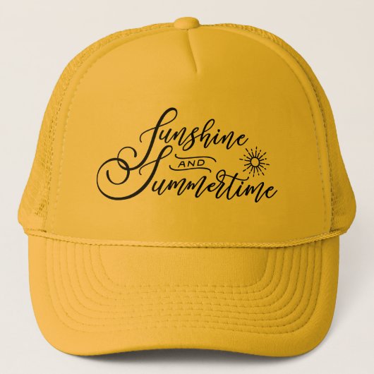 Cute sunshine and summertime unisex trucker pet (Voorkant)