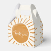 Cute Sunshine Boho Baby Shower Bedankdoosjes (Achterkant)