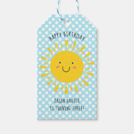 Cute Sunshine Happy Birthday Cadeaulabel