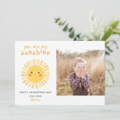 Cute sunshine illustration foto Valentijnsdag (Staand voorkant)
