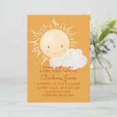 Cute Sunshine Thema Douche  Kaart (Staand voorkant)