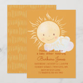 Cute Sunshine Thema Douche  Kaart (Voorkant / Achterkant)