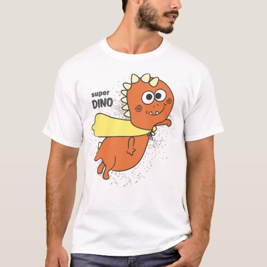 Cute super dino t-shirt (Voorkant)
