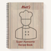 Cute Super Geweldige Chef Recipe Notitieboek (Voorkant)
