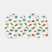 Cute super held betegelde patroonpartij bedankdoosjes (Uitgevouwen)