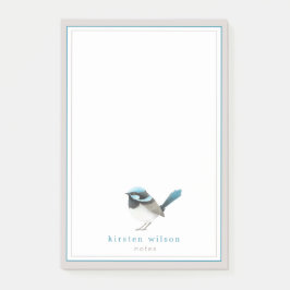 Cute Superb Fairy Wren - Persoonlijk Post-it® Notes