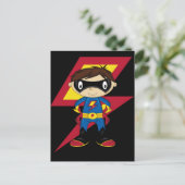 Cute Superheld Boy Briefkaart (Staand voorkant)