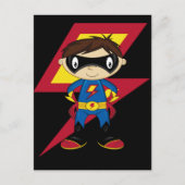 Cute Superheld Boy Briefkaart (Voorkant)