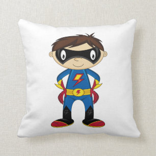Cute Superheld Boy Kussen