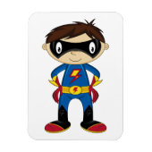 Cute Superheld Boy Magneet (Verticaal)