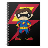 Cute Superheld Boy Notitieboek (Voorkant)