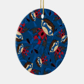 Cute Superheld Boy Pattern Keramisch Ornament (Rechts)