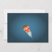 Cute Superheld Kids Birthday Party Kaart (Achterkant)