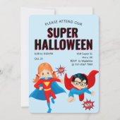 Cute Superheld Kinder Halloween Party New Fab Valu Kaart (Voorkant)