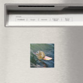 Cute Surfing Chipmunk Magneet (Insitu (Vaatwasser))