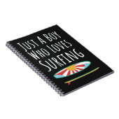 Cute Surfing Gifts For Baby Boys Surfer Kids Notitieboek (Rechterzijde)