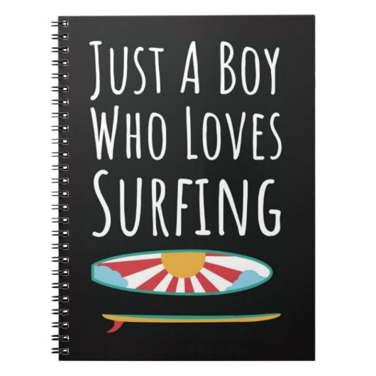 Cute Surfing Gifts For Baby Boys Surfer Kids Notitieboek (Voorkant)
