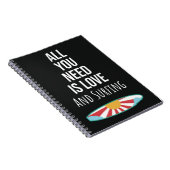 Cute Surfing Gifts Surfboard Surfer Summer Wave Notitieboek (Rechterzijde)