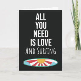 Cute Surfing Kaarten Surfplank Oceaan Golf Surfer