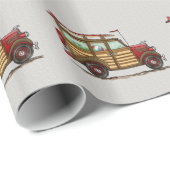 Cute Surfing Woody Cadeaupapier (Rol Hoek)