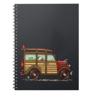 Cute Surfing Woody Notitieboek