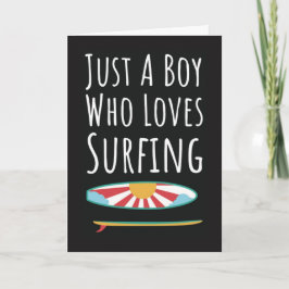 Cute Surfkaarten voor Baby Jongens Surfer Kids Oce Kaart