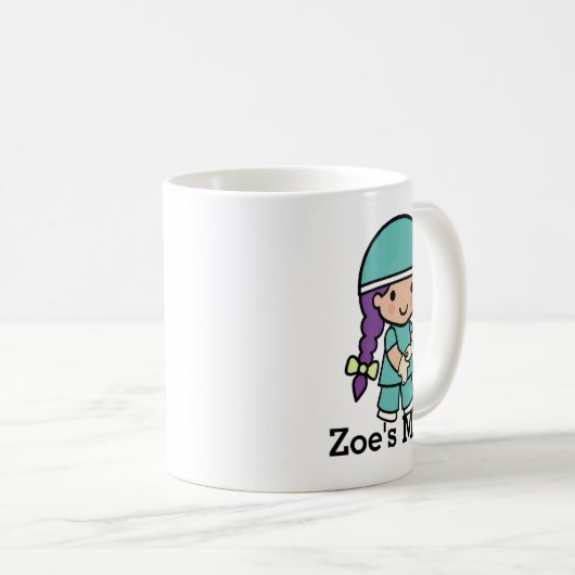 Cute Surgeon in Scrubs Koffiemok (Voorkant rechts)