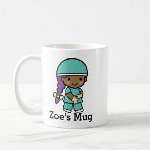 Cute Surgeon in Scrubs Koffiemok