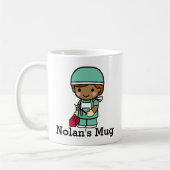 Cute Surgeon in Scrubs met Scalpel Koffiemok (Links)