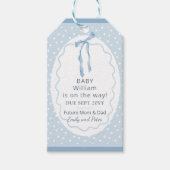 Cute Surprise Pregnancy Announcement Personalized Cadeaulabel (Voorkant)