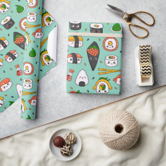 Cute Sushi Cadeaupapier (Crafts)