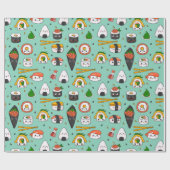 Cute Sushi Cadeaupapier (Vlak)