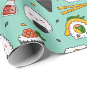 Cute Sushi Cadeaupapier (Rol Hoek)