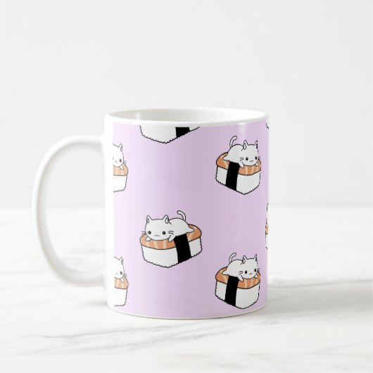 Cute Sushi Cat Coffee Mok (Links)