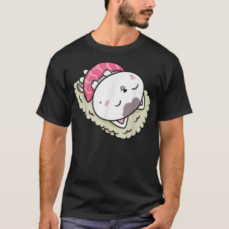 Cute Sushi Cat Kawaii Anime Neko Animal Pet Japan T-shirt