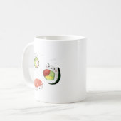 Cute Sushi Cat Koffiemok (Voorkant links)