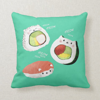 Cute Sushi Cat Kussen