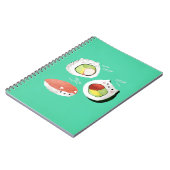 Cute Sushi Cat Notitieboek (Linkerzijde)