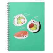 Cute Sushi Cat Notitieboek (Voorkant)