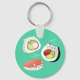 Cute Sushi Cat Sleutelhanger