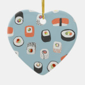 Cute Sushi Ceramic Ornament (Voorkant)