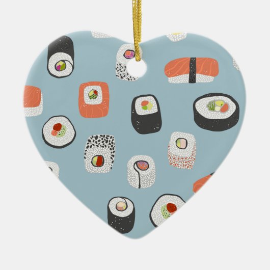 Cute Sushi Ceramic Ornament (Voorkant)