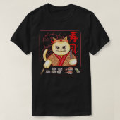 Cute Sushi Chef Cat T-shirt (Design voorkant)