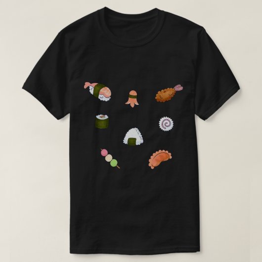 Cute Sushi Collectie T-shirt (Design voorkant)
