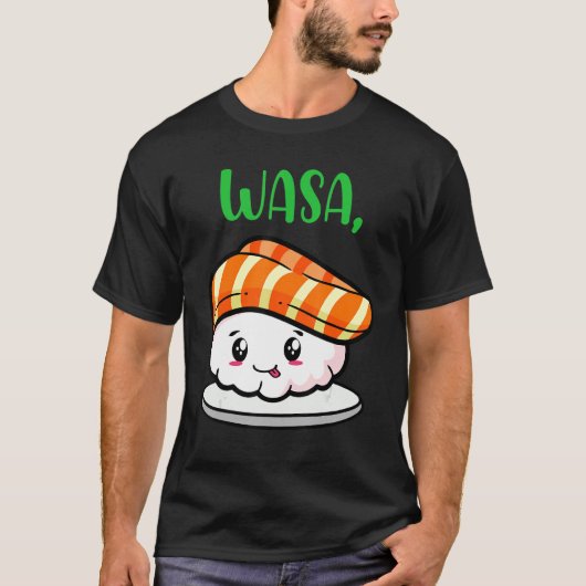 Cute Sushi Couple Apparel Funny Wasa Bae T-shirt (Voorkant)